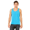 Bella + Canvas Unisex Neon Blue Jersey Tank