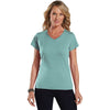 LAT Women's Chill V-Neck Fine Jersey T-Shirt