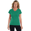 LAT Women's Kelly V-Neck Fine Jersey T-Shirt