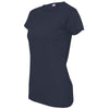 LAT Women's Navy Fine Jersey Tee