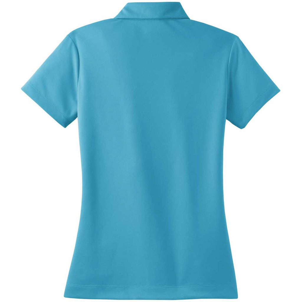 Nike Women's Bright Blue Dri-FIT Short Sleeve Micro Pique Polo