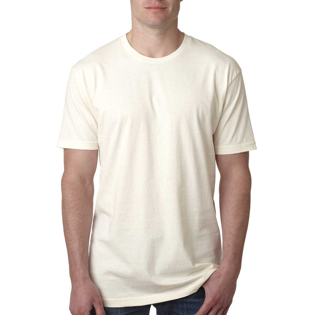 Next Level Men's Natural Premium Fitted Short-Sleeve Crew