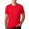 Next Level Men's Red Premium Fitted Short-Sleeve Crew