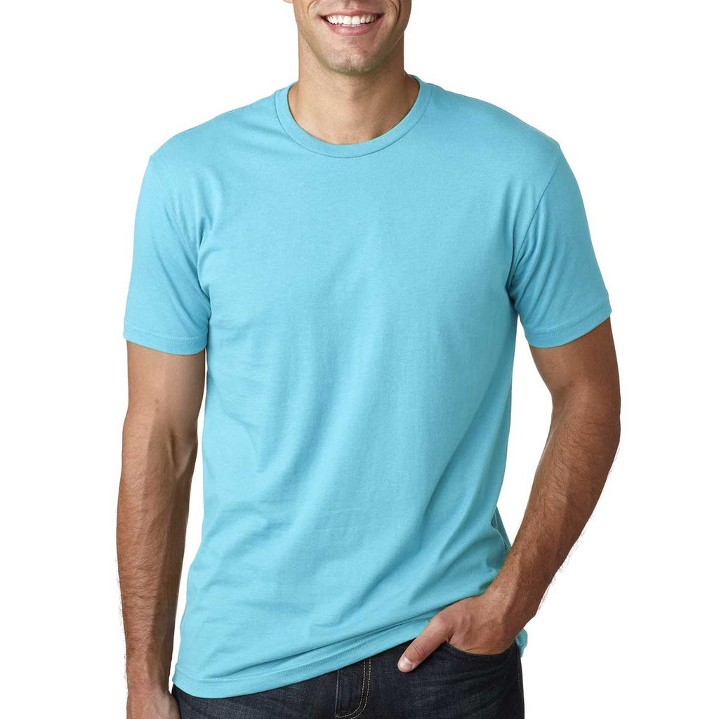 Next Level Men's Tahiti Blue Premium Fitted Short-Sleeve Crew