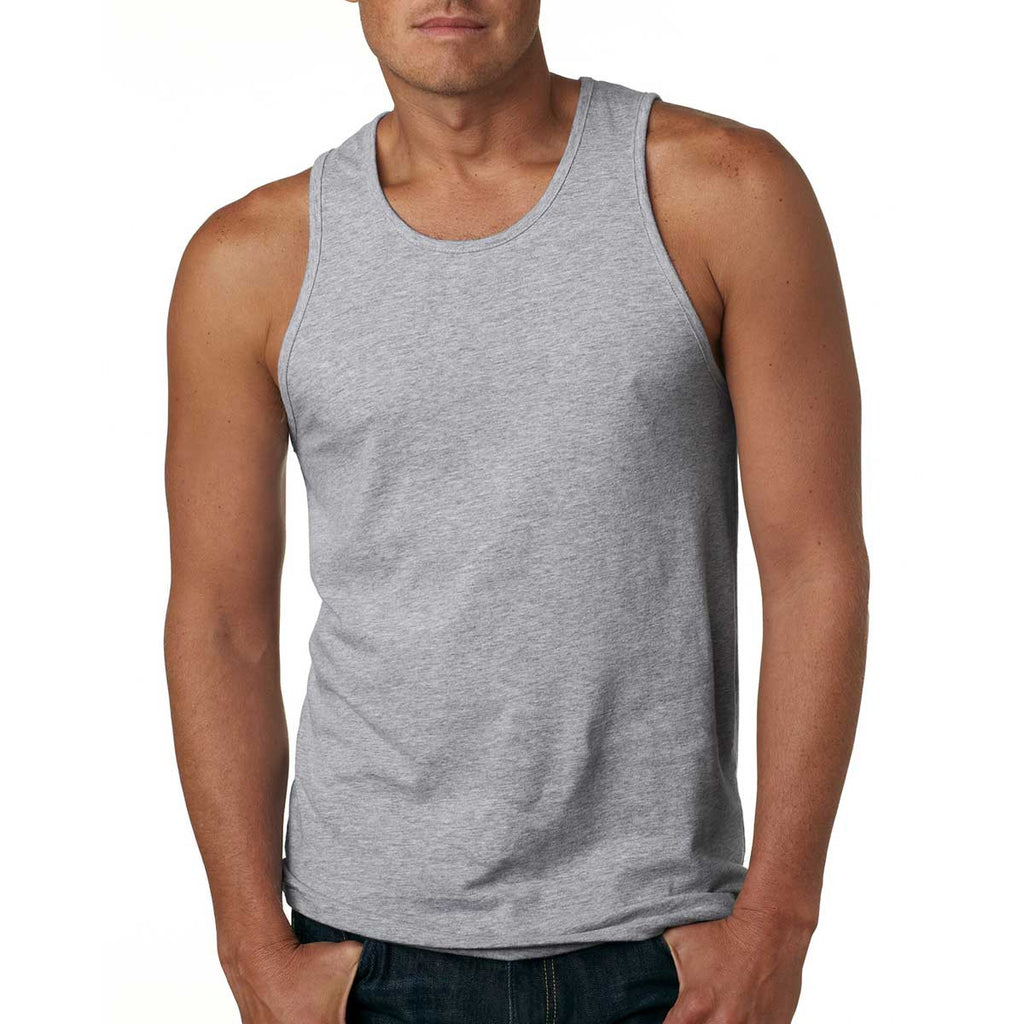 Next Level Men's Heather Grey Premium Jersey Tank