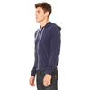 Bella + Canvas Unisex Navy Full-Zip Hoodie