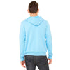 Bella + Canvas Unisex Neon Blue Full-Zip Hoodie