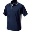 Charles River Men's Navy/White Color Blocked Wicking Polo