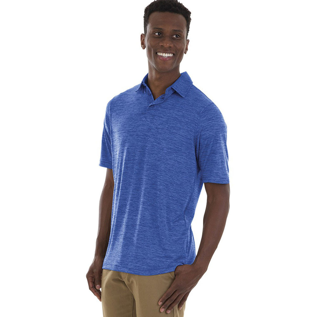 Charles River Men's Royal Space Dye Performance Polo