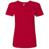 Next Level Women's Red Boyfriend Tee