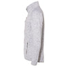 Burnside Men's Heather Grey Sweater Knit Jacket