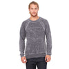 Bella + Canvas Unisex Grey Acid Sponge Fleece Crew Neck Sweatshirt