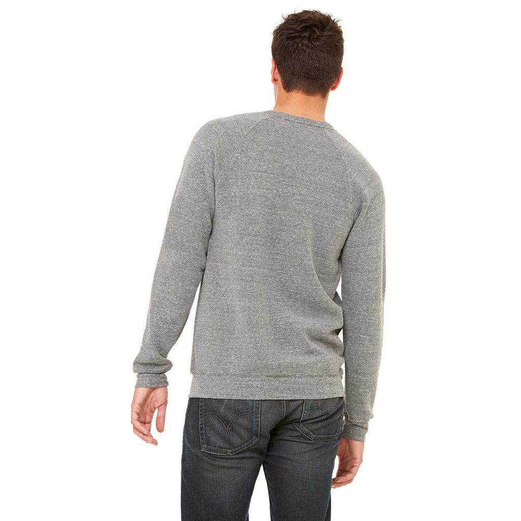 Bella + Canvas Unisex Grey Triblend Sponge Fleece Crew Neck Sweatshirt