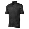 Charles River Men's Black/White Stripe Wellesley Polo