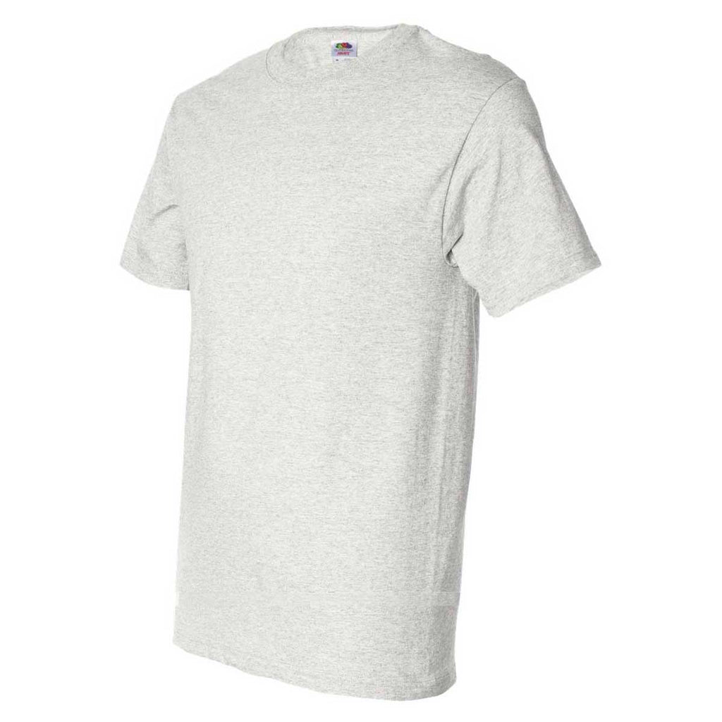 Fruit of the Loom Men's Ash HD Cotton Short Sleeve T-Shirt