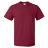 Fruit of the Loom Men's Cardinal HD Cotton Short Sleeve T-Shirt