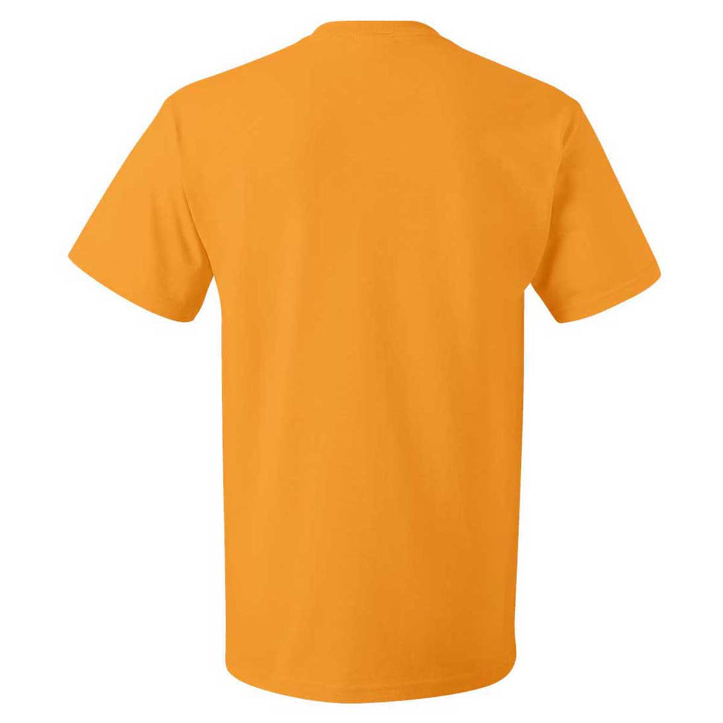 Fruit of the Loom Men's Safety Orange HD Cotton Short Sleeve T-Shirt