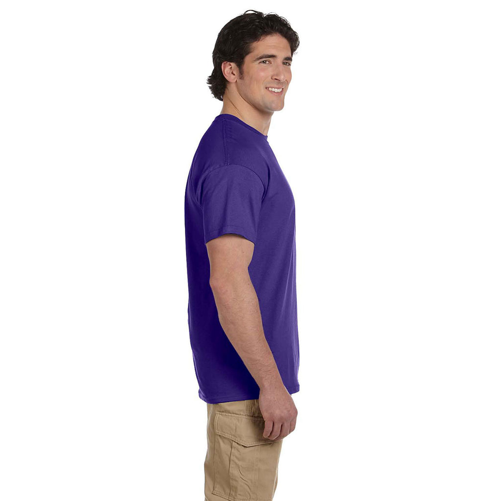 Fruit of the Loom Men's Deep Purple 5 oz. HD Cotton T-Shirt