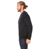 Bella + Canvas Unisex Black Drop Shoulder Fleece Sweatshirt