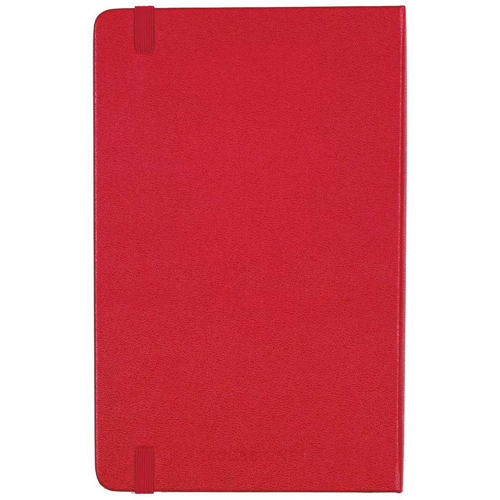Moleskine Scarlet Red Hard Cover Ruled Medium Notebook (4.5" x 7.0")