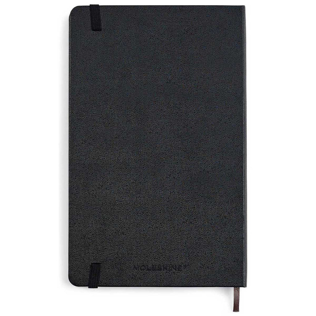 Moleskine Black Hard Cover Large Dotted Notebook (5" x 8.25")