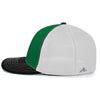 Pacific Headwear Kelly/White/Black Universal Fitted Trucker Mesh Cap