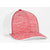 Pacific Headwear Red Heather Heather Trucker Mesh Cap