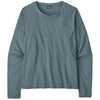 Patagonia Women's Plume Grey Long-Sleeve Regenerative Organic Certified Cotton Tee