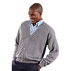 Edwards Unisex Grey Heather Jersey Knit Acrylic Cardigan