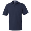 Jerzees Men's J. Navy Spotshield 50/50 Polo With Pocket