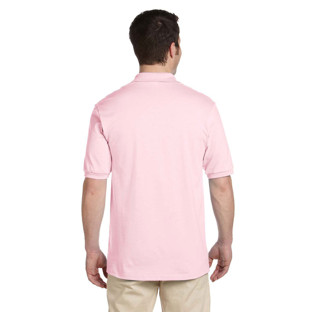 Jerzees Men's Classic Pink 5.6 Oz. Spotshield Jersey Polo