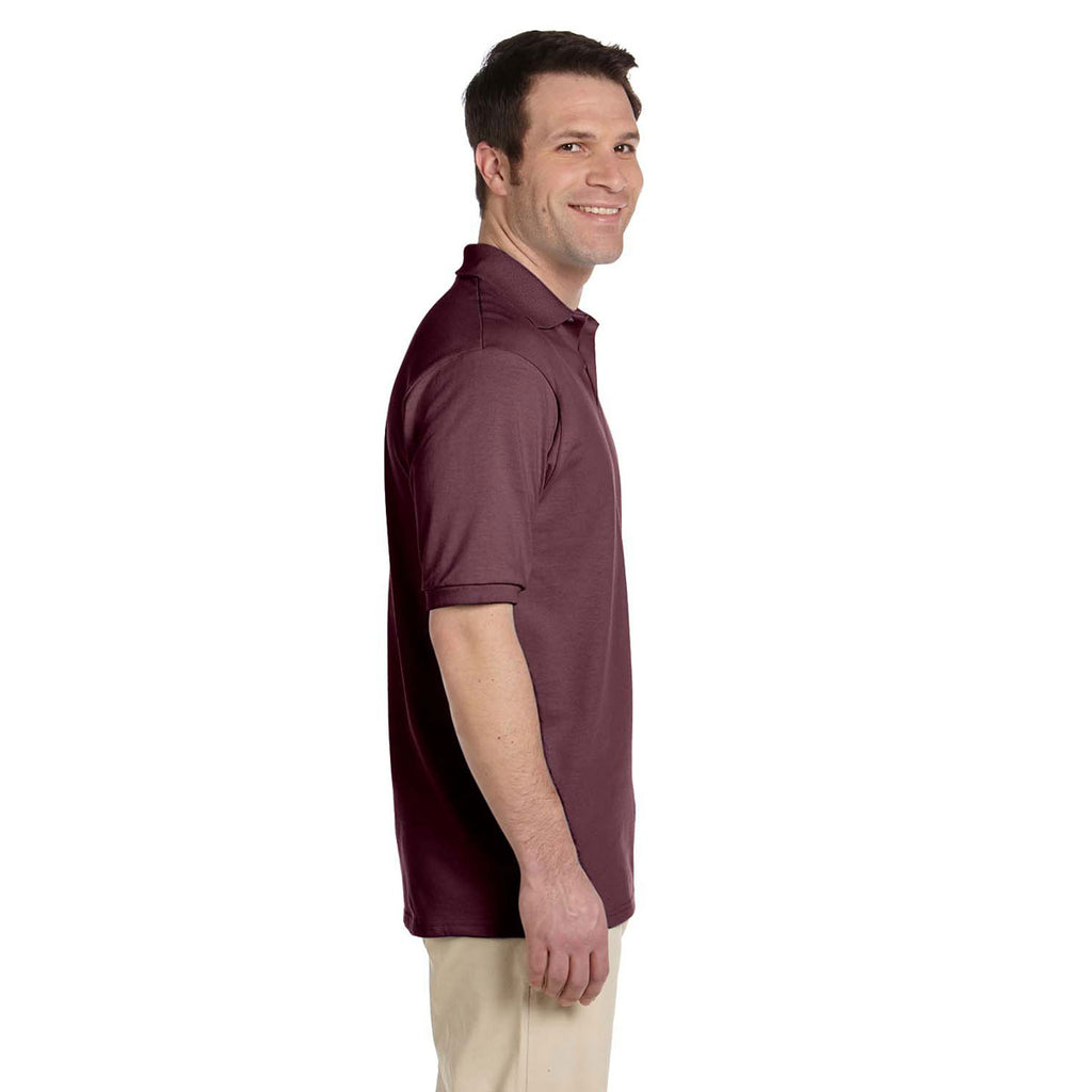 Jerzees Men's Maroon 5.6 Oz. Spotshield Jersey Polo