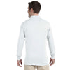 Jerzees Men's White 5.6 Oz. Spotshield Long-Sleeve Jersey Polo