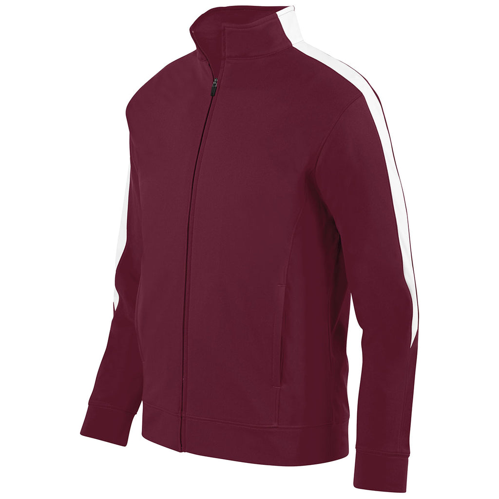 Augusta Sportswear Men's Maroon/White Medalist Jacket 2.0