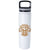 BIC White Vacuum Insulated Bottle with Carabiner Lid-26 oz.