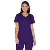 Cherokee Women's Grape Workwear Premium Core Stretch V-Neck Top