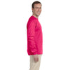 Fruit of the Loom Men's Cyber Pink 5 oz. HD Cotton Long-Sleeve T-Shirt