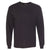 Bayside Men's Black USA-Made 100% Cotton Long Sleeve T-Shirt