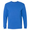 Bayside Men's Royal Blue USA-Made 100% Cotton Long Sleeve T-Shirt