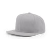 Richardson Grey Lifestyle Structured Solid Wool Flatbill Snapback Cap