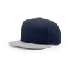 Richardson Navy/Grey Lifestyle Structured Combination Wool Flatbill Snapback Cap