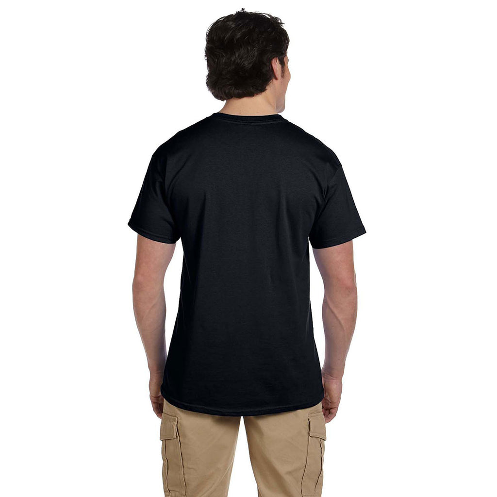 Hanes Men's Black 5.2 oz. 50/50 EcoSmart T-Shirt