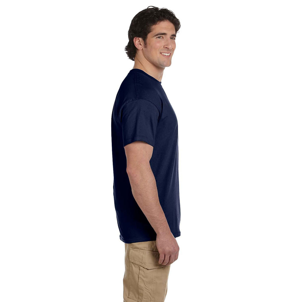 Hanes Men's Navy 5.2 oz. 50/50 EcoSmart T-Shirt