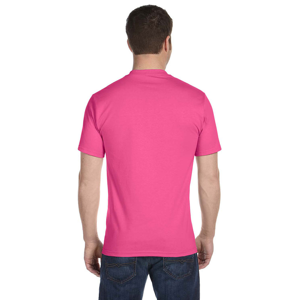 Hanes Men's Wow Pink 6.1 oz. Beefy-T