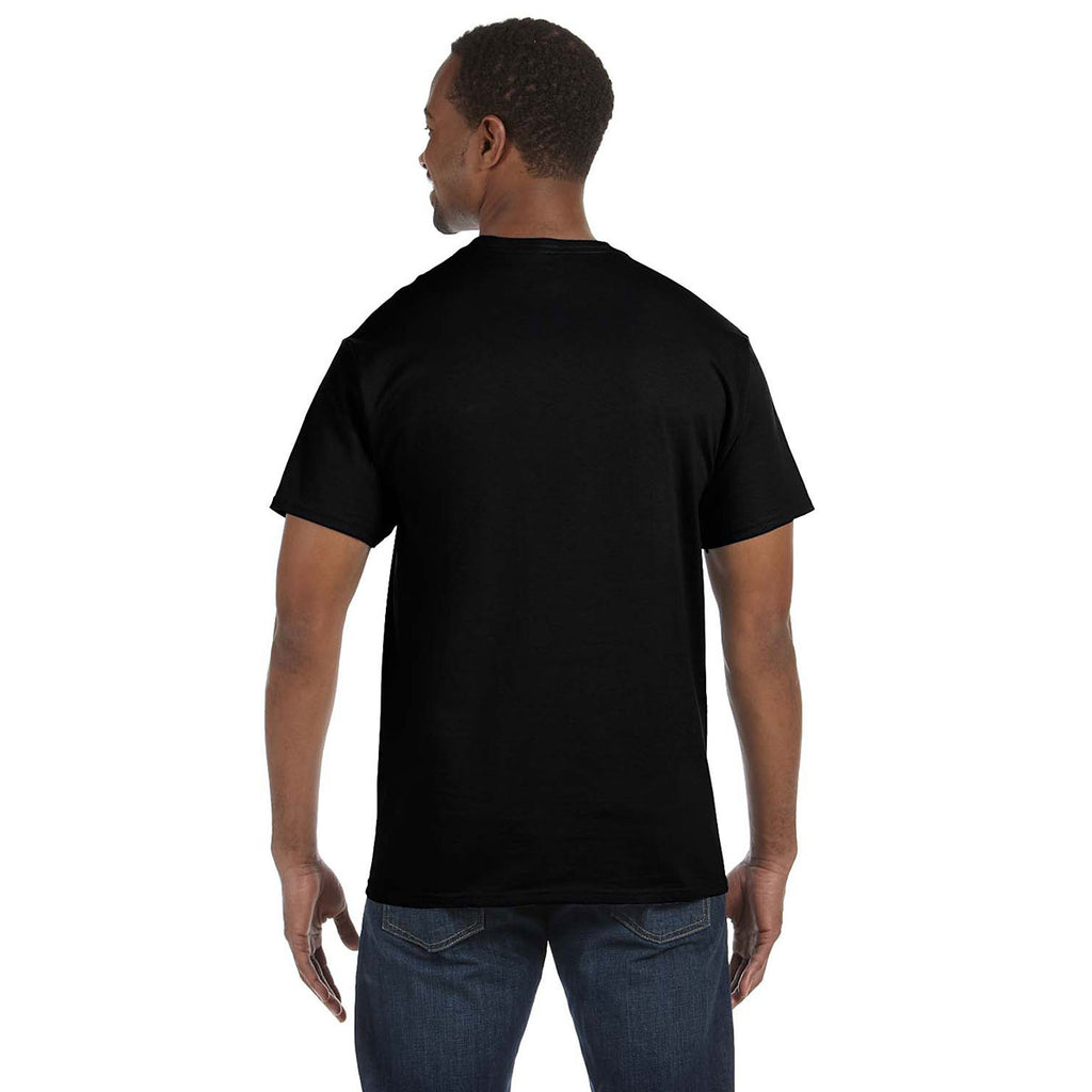 Hanes Men's Black 6.1 oz. Tagless T-Shirt