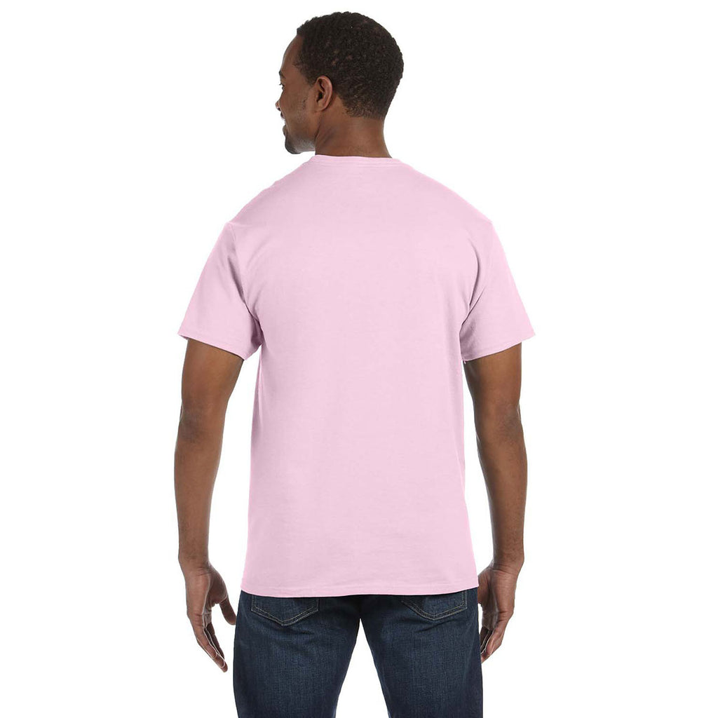 Hanes Men's Pale Pink 6.1 oz. Tagless T-Shirt