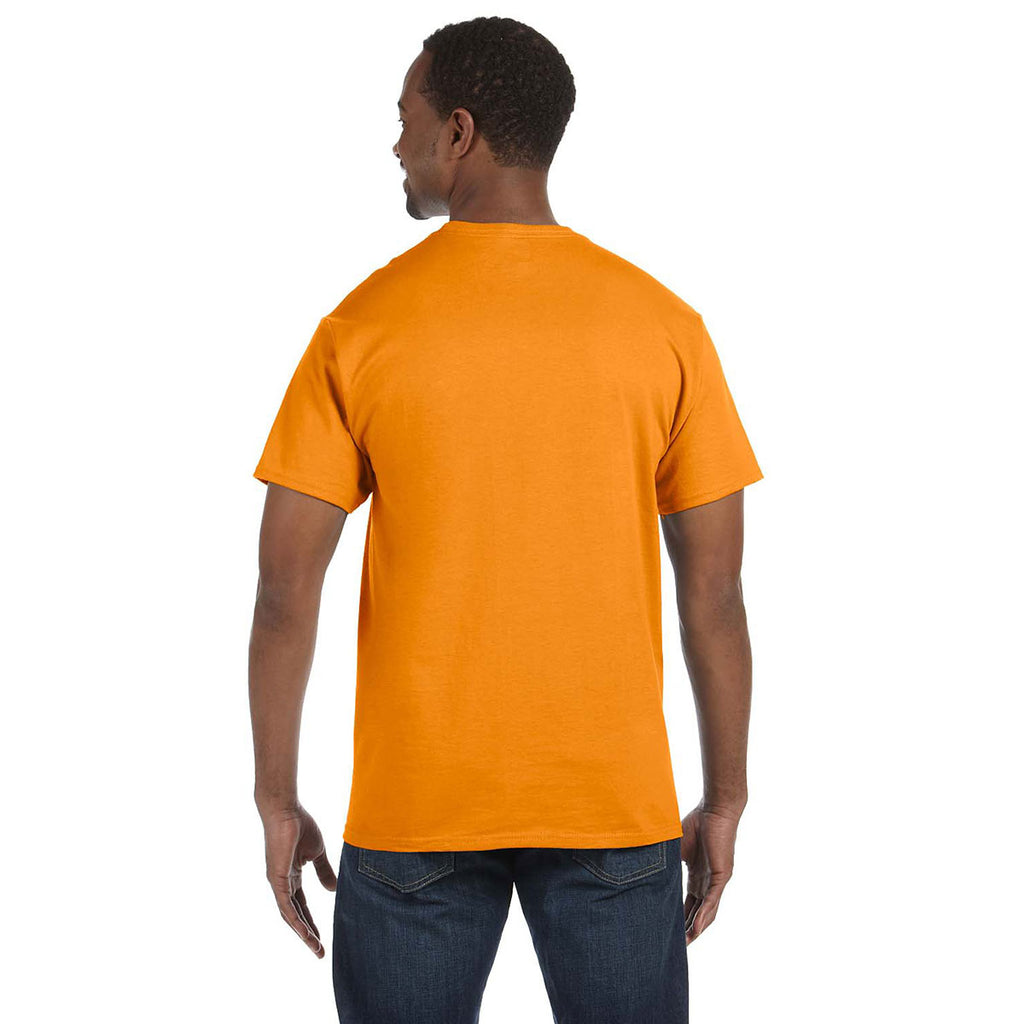 Hanes Men's Safety Orange 6.1 oz. Tagless T-Shirt