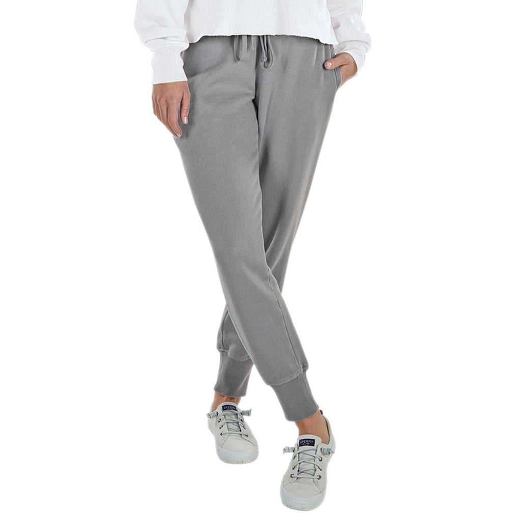 Charles River Women's Light Grey Clifton Distressed Joggers