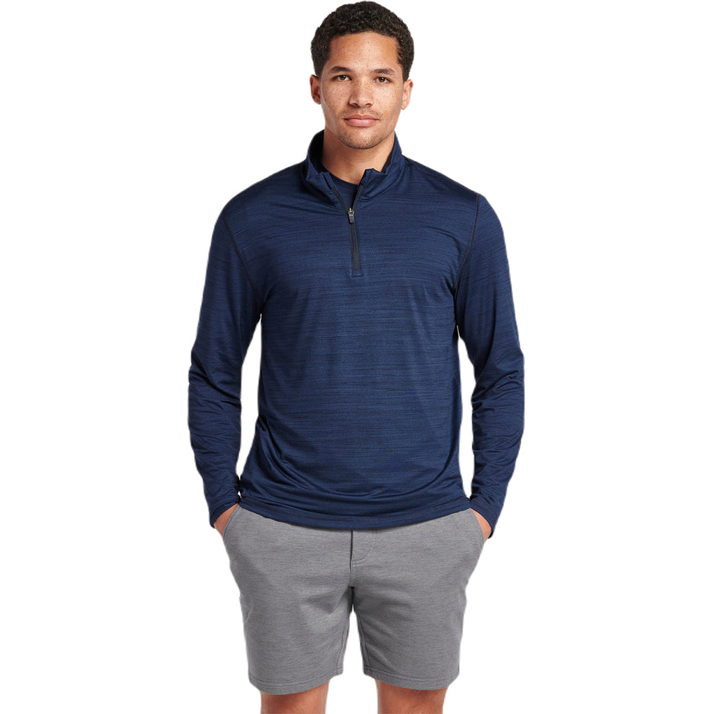 Puma Golf Men's Navy Blazer Heather Cloudspun Grey Label Quarter Zip