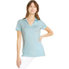 Puma Golf Women's Light Aqua Heather Cloudspun Coast Polo